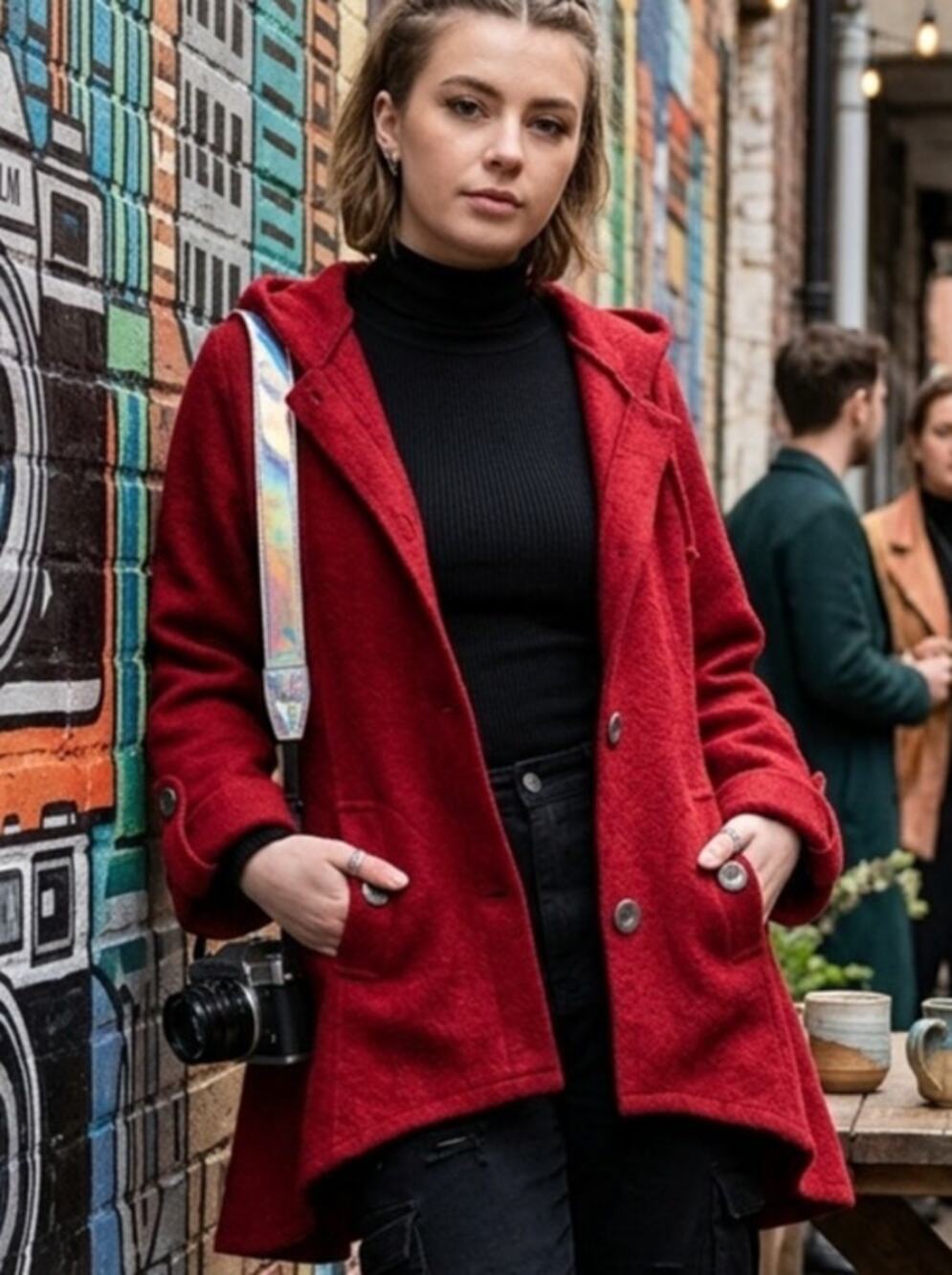 Fenn Wright Manson wool little red riding hood coat